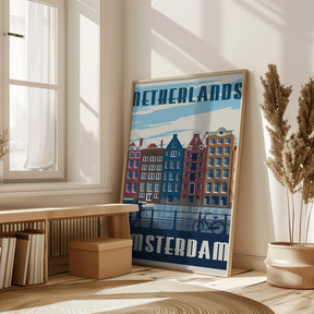 Amsterdam Travel Print Poster