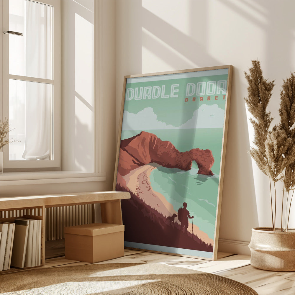 Durdle Door Dorset Travel Print Poster