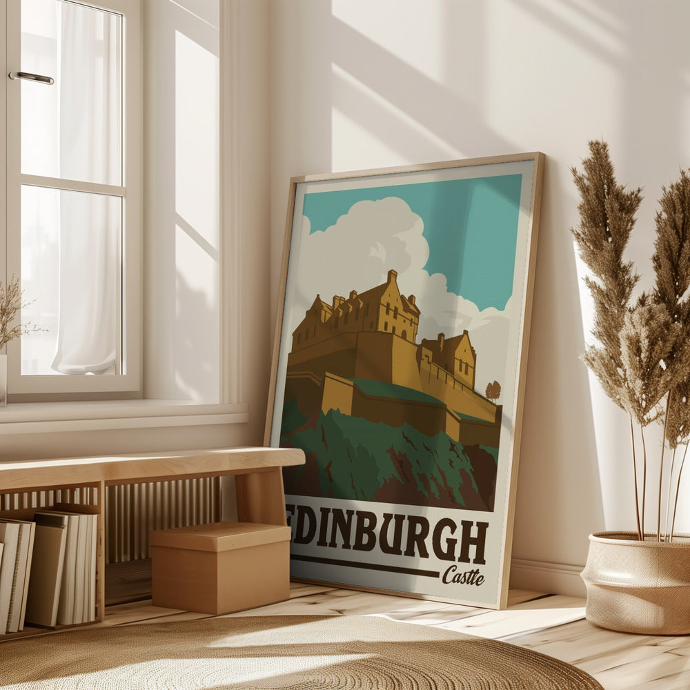 Edinburgh Castle Travel Print Poster