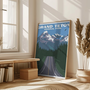 Grand Teton National Park Travel Print Poster