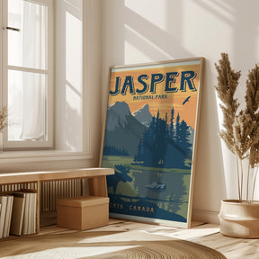 Jasper National Park Travel Print Poster