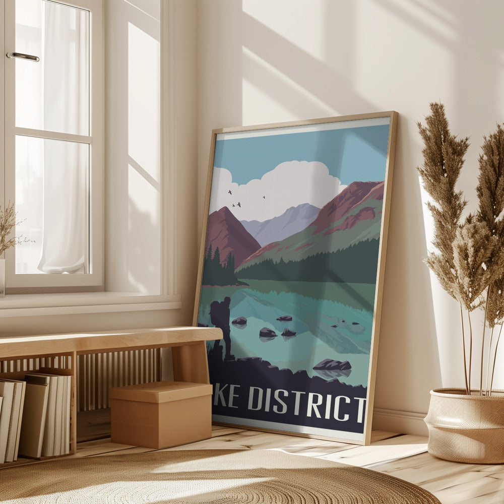 Lake District Travel Print Poster