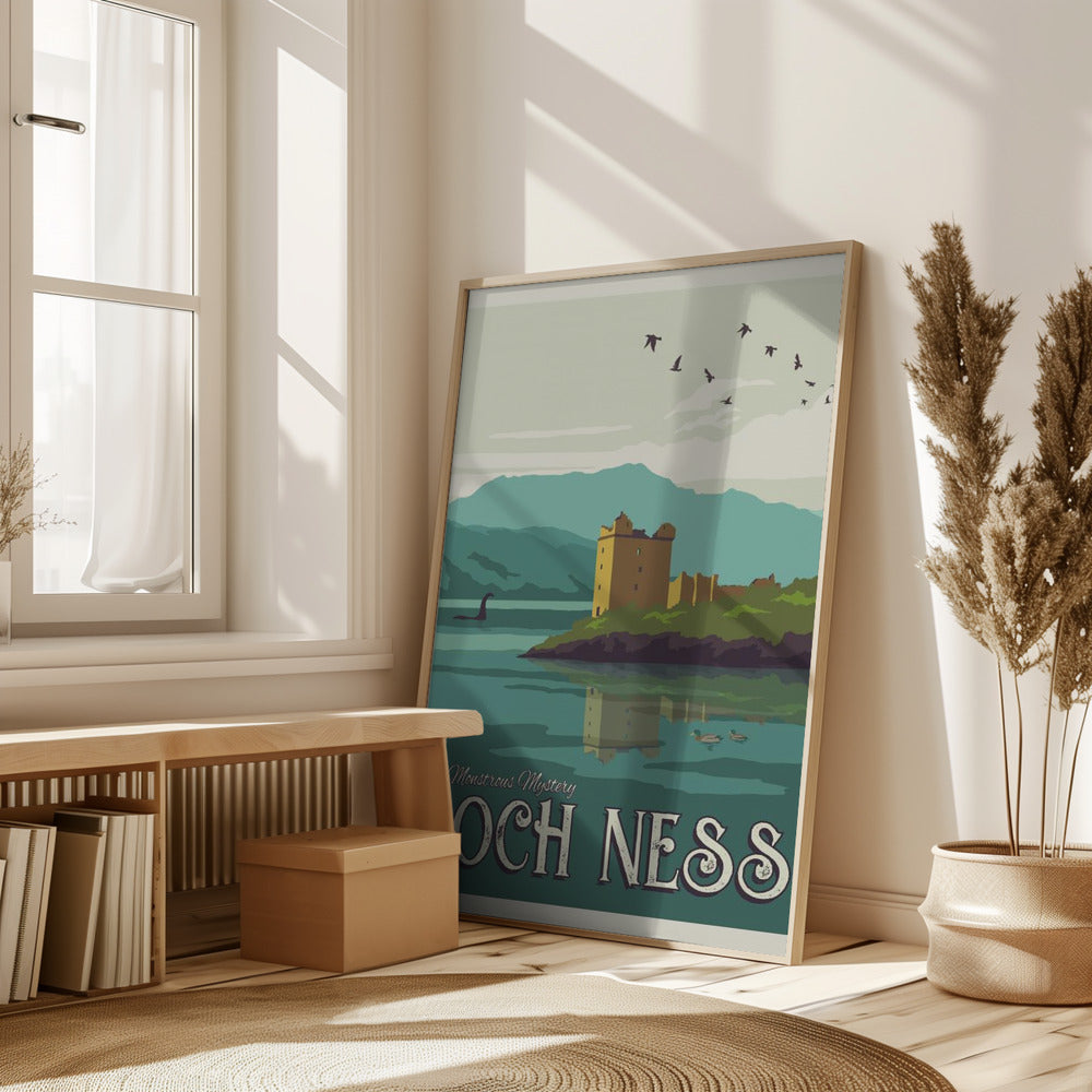 Loch Ness Travel Print Poster