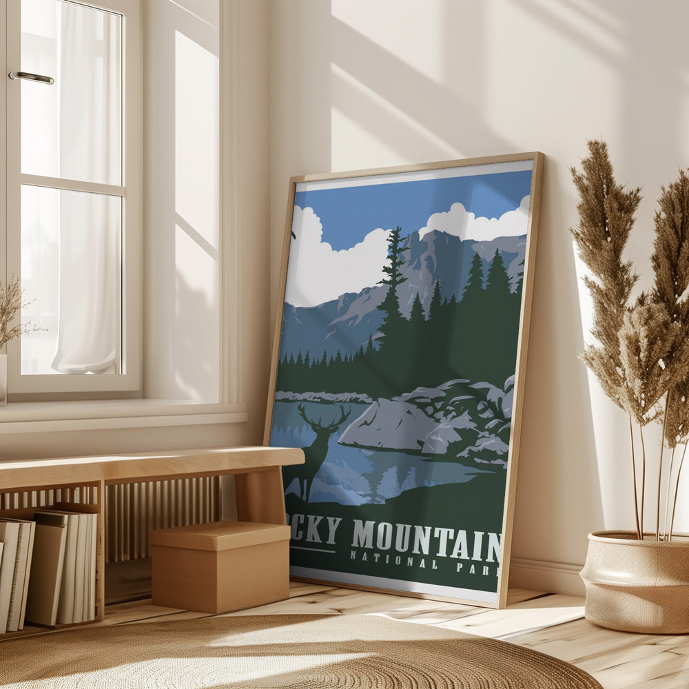 Rocky Mountain National Park Travel Print Poster