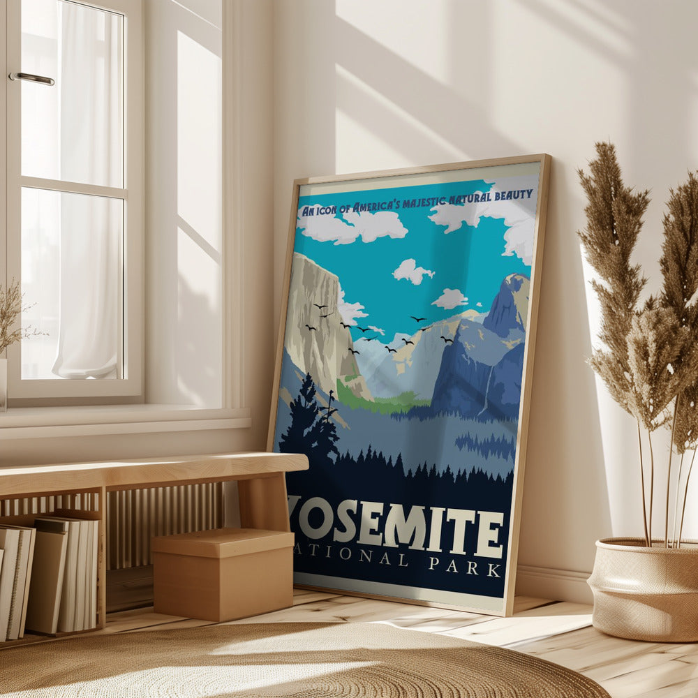 Yosemite National Park Travel Print Poster