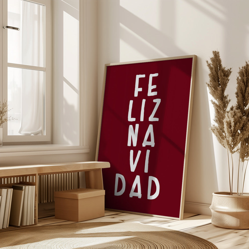 Simple feliz Navidad Poster