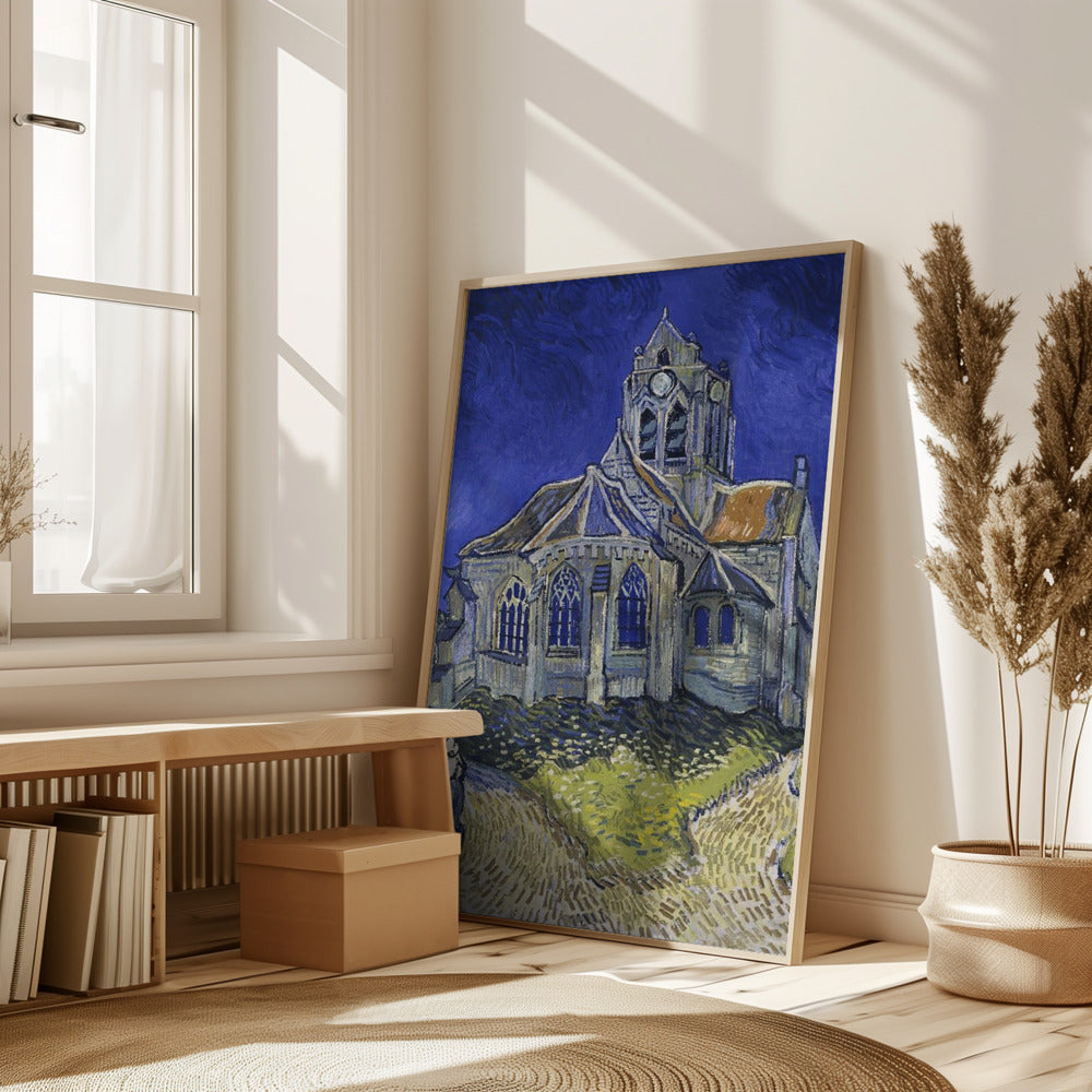 Vincent Van Gogh's the Church At Auvers (1890) Poster