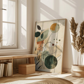 Abstract Beige No 2 Poster