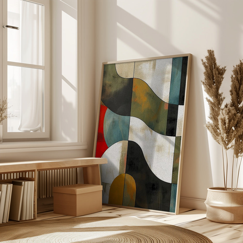 Abstract Fields No 1 Poster