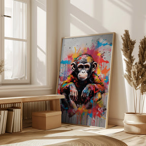 Monkey Pop Art Poster