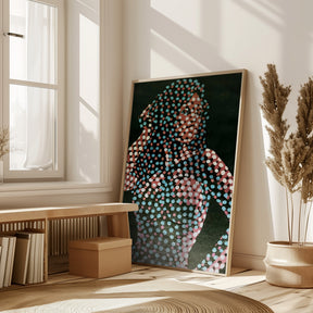 Woman in dots Poster