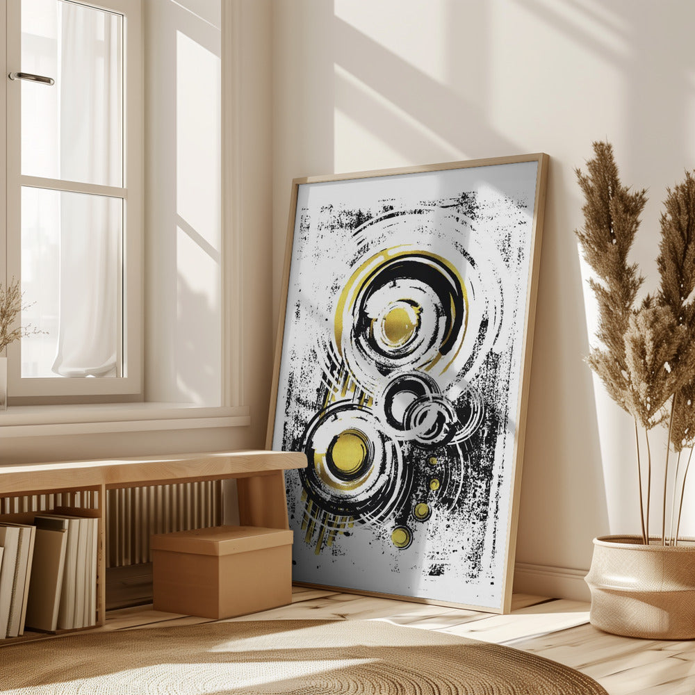 ABSTRACT ART Orbits Poster