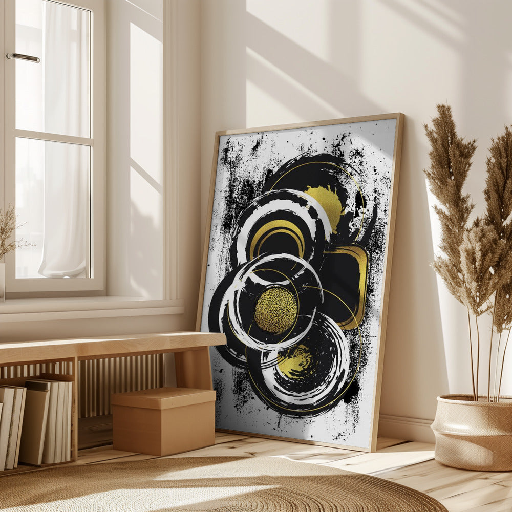 ABSTRACT ART Solid shapes Poster