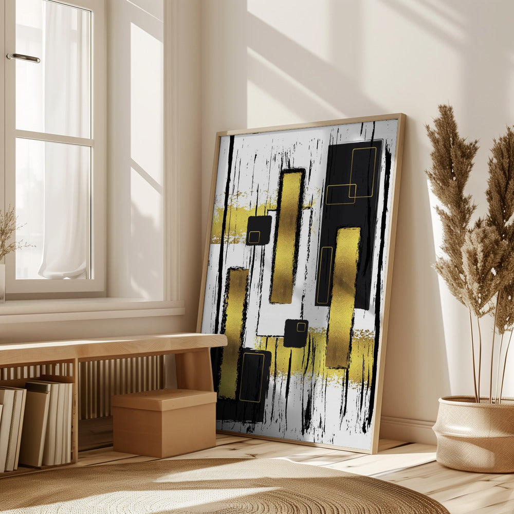 ABSTRACT ART Lively geometric fun Poster