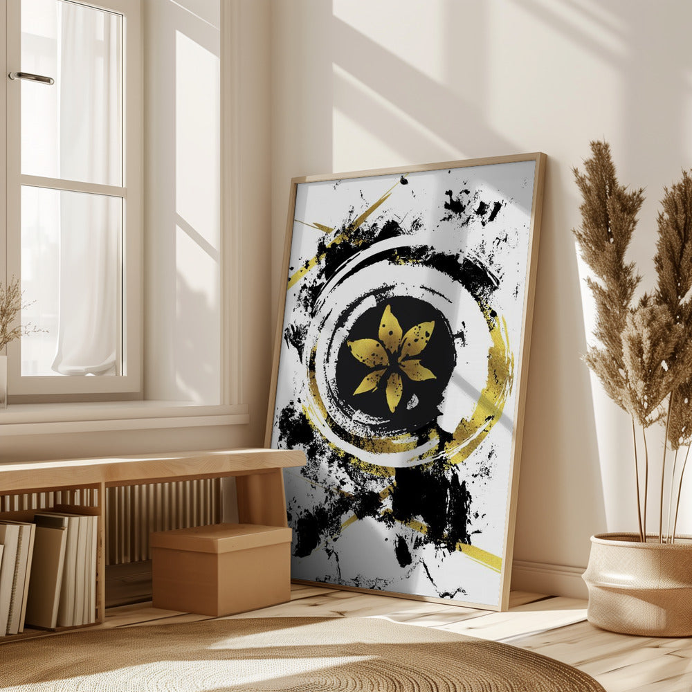 ABSTRACT ART Flower Poster