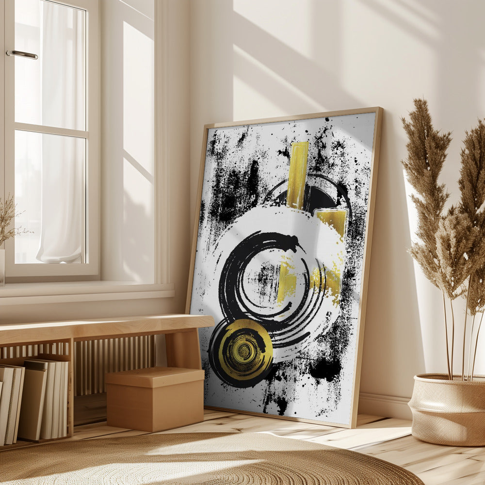 ABSTRACT ART Dynamic shapes Poster