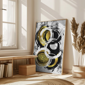 Abstract Painting No. 2 | gold Poster