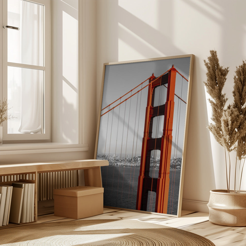 Golden Gate Bridge in Detail Poster