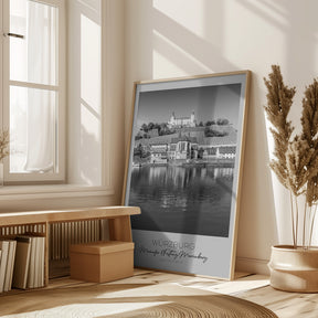 In focus: WUERZBURG Main Riverside and Fortress Marienberg Poster