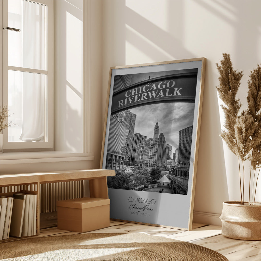 In focus: CHICAGO Riverwalk Poster