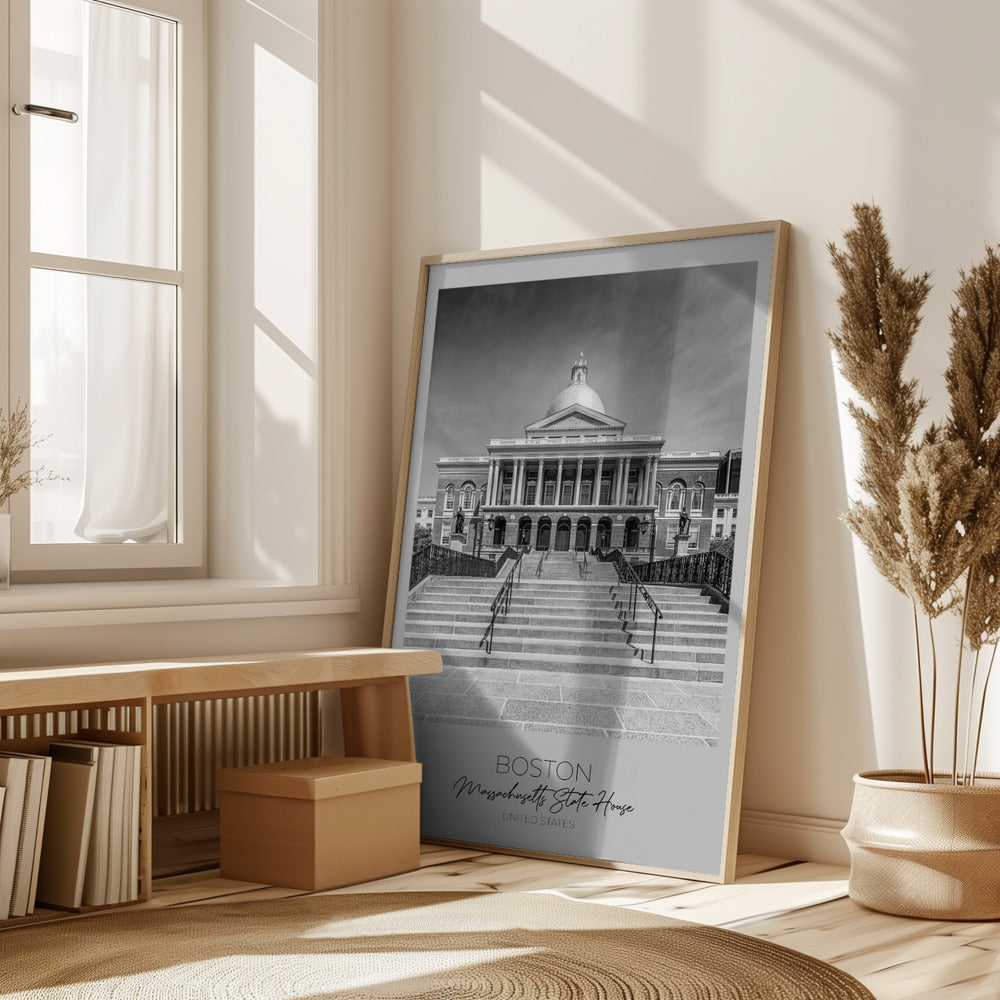 In focus: BOSTON Massachusetts State House Poster