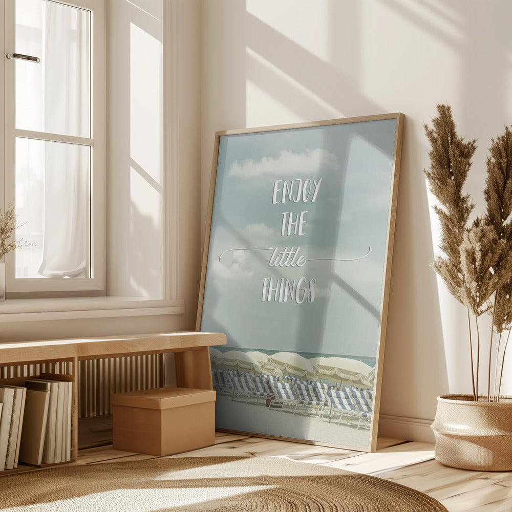 Enjoy the little things | Beachscape Poster