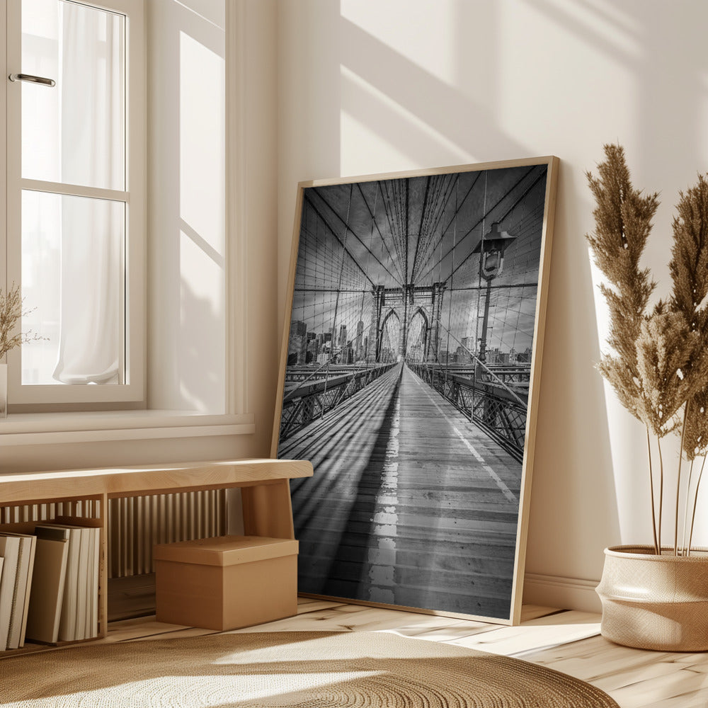 NEW YORK CITY Brooklyn Bridge Poster