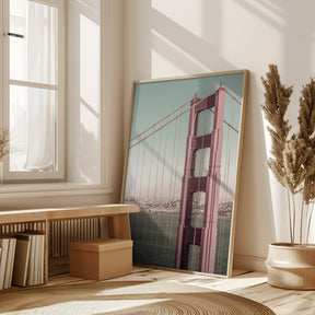 SAN FRANCISCO Golden Gate Bridge | urban vintage style Poster