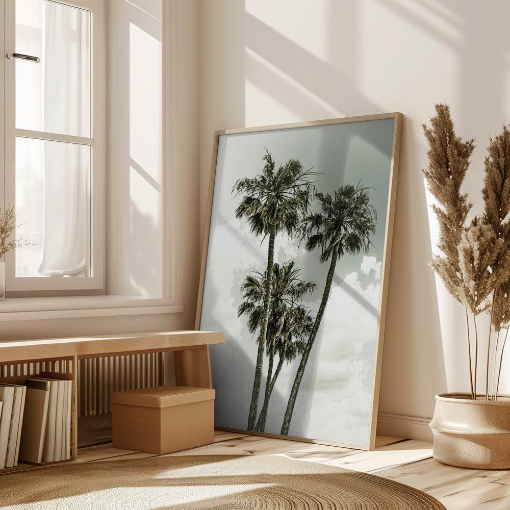 Palm Trees and sky | Vintage Poster