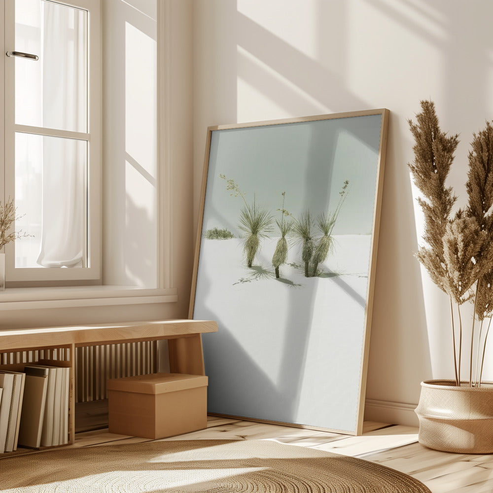 WHITE SANDS Vintage scenery Poster