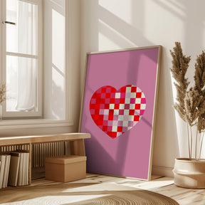 Pixel heart Poster