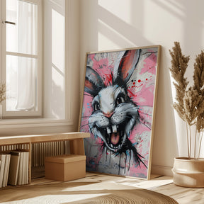 Creepy laughing bunny Poster