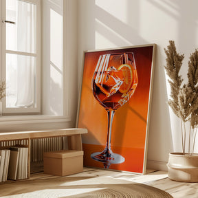 Aperol Spritz Orange Poster