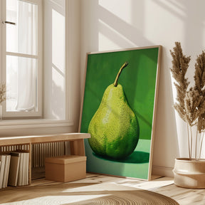 Green Pear Poster