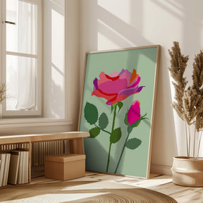 Popart Rose I Poster