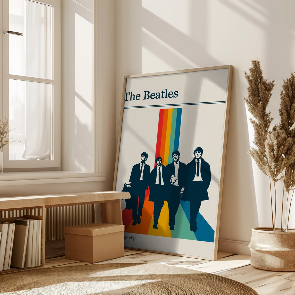 The Beatles Retro Gig Poster Poster