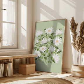 Ladybug flowers Poster