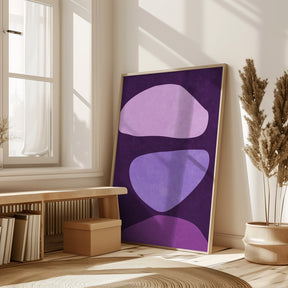 Abstract Forms Violet Poster