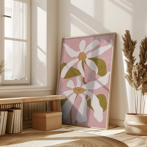 Abstract Flowers I Poster