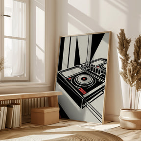 DJ Mixer - Bauhaus Style Poster