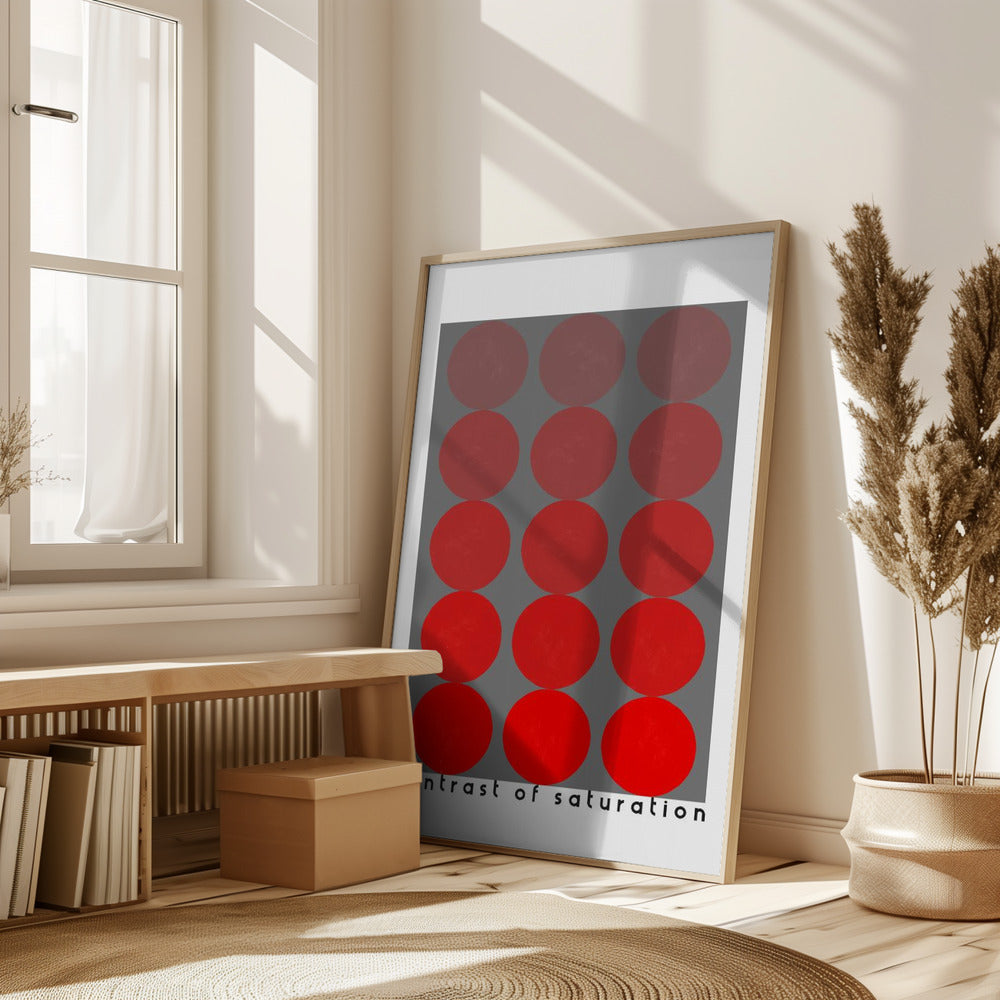 Bauhaus contrast of saturation Poster