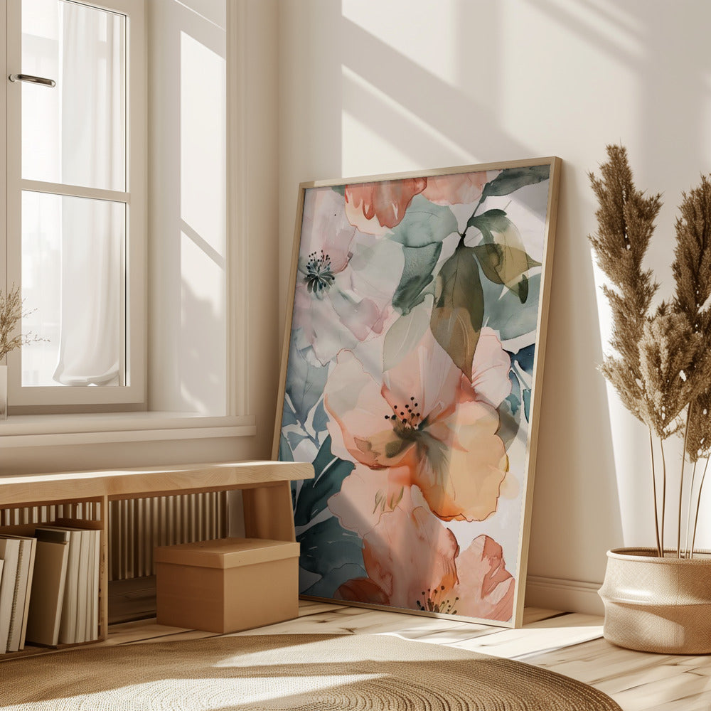 Watercolor Floral No. 3 Poster