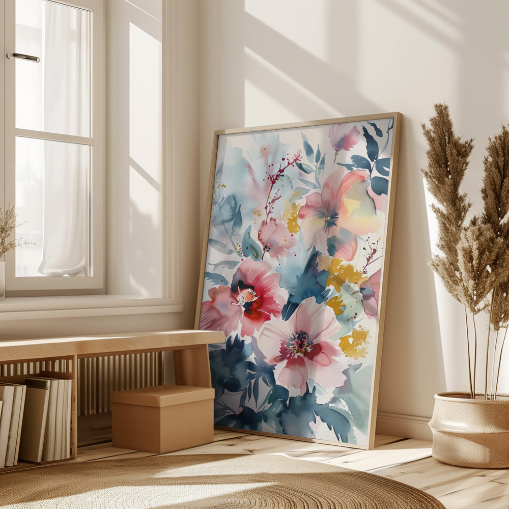 Watercolor Floral No. 4 Poster