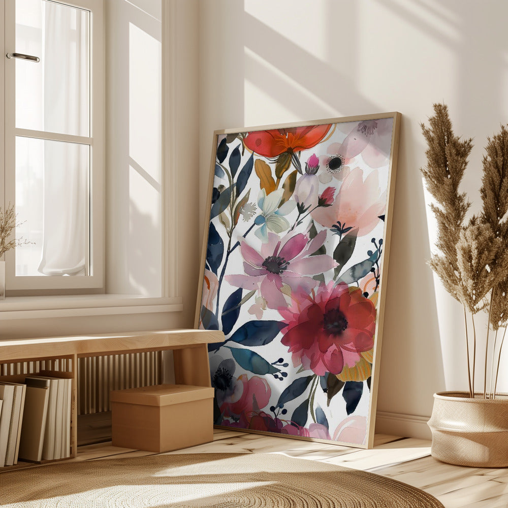 Watercolor Floral No. 5 Poster