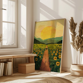 Sunflower Plantation Poster