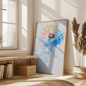 Abstract Dandelion Poster