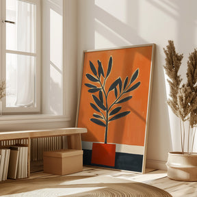 Orange Plant Poster