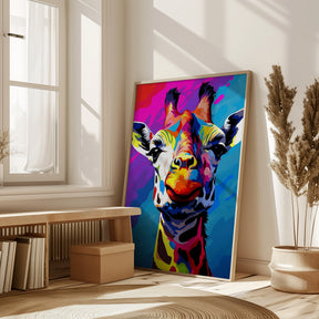 Giraffe Pop Art Poster