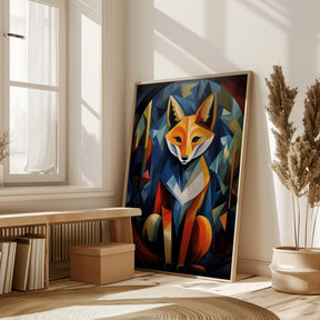 The Cubistic Fox Poster