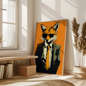 Fox In a Suit Poster